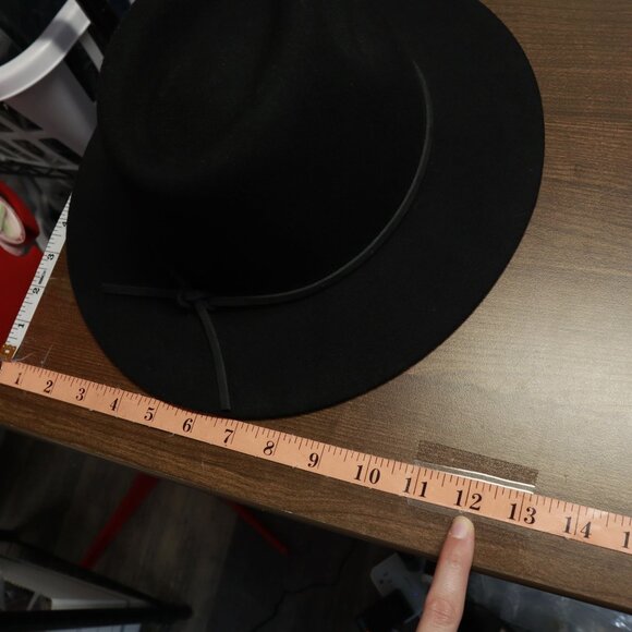 Brixton Wesley Fedora Hat Men S Black Winter Wool Felt Stylish Bohemian Warm NWT - Picture 15 of 16